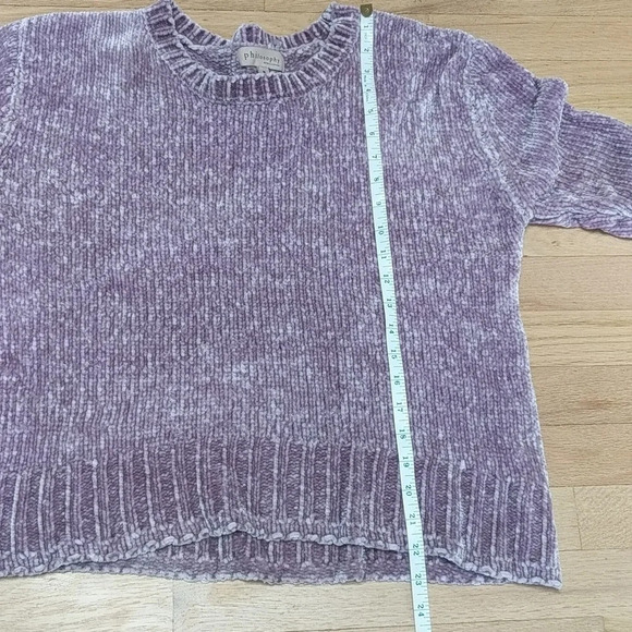 Philosophy Lavender Purple Lilac Chenille Chunky Knit Sweater size Medium M - Picture 8 of 8